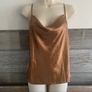 Simplee brown with cowl neck size small
